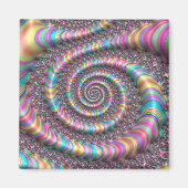 Aimant Psychédélique arc-en-ciel Unicorne Funky Nautilus  (Devant)