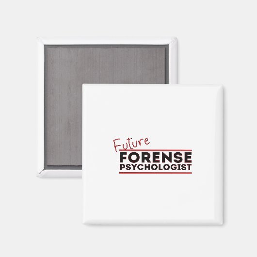 Aimant Psychologue Forense Future (Recto/Verso)
