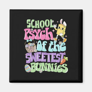 Aimant Psychologue scolaire de Pâques drôle du plus doux