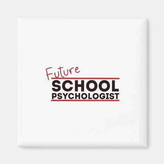Aimant Psychologue scolaire du futur (Devant)