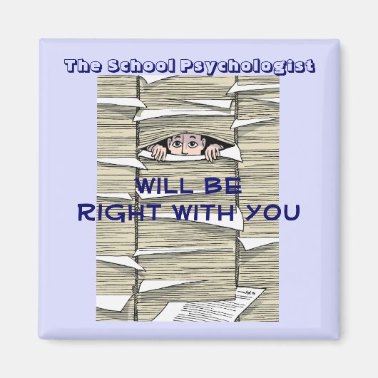 Aimant Psychologue Scolaire Enterré Dans L'Aimant Papier (Devant)