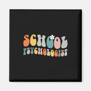 Aimant Psychologue scolaire Super Retro Vintage Psycholog