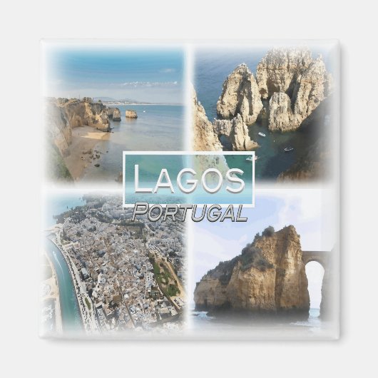 Aimant PT0040 Europe, Portugal, Lagos, réfrigérateur (Devant)