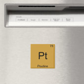 Aimant Pt - Poutine Funny Chimie Élément Symbole Tee (In Situ (Lave-vaisselle))