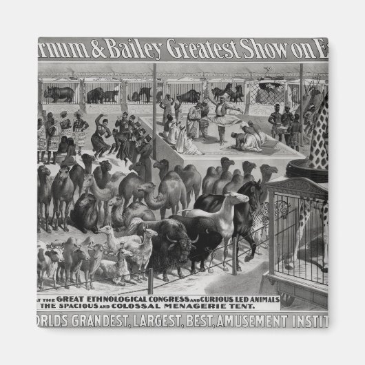 Aimant Publicité d'affiche, 'Le Barnum et Bailey (Devant)