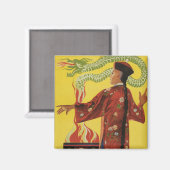 Aimant Publicité du Magicien Fu-Manchu (Recto/Verso)