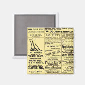 Aimant Publicité pour le journal de chaussures (Recto/Verso)