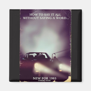 Aimant publicité pour voiture des années 80