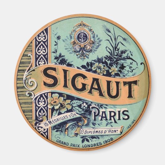 Aimant Publicité vintage Sigaut (Devant)