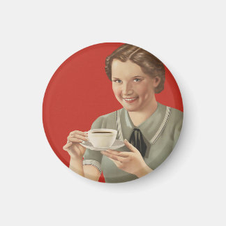 Aimant Publicité vintage sur le café
