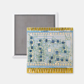 Aimant Puce électronique et circuits (Recto/Verso)