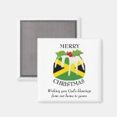 Aimant Pudding de Noël Patriotique JAMAICA (Recto/Verso)
