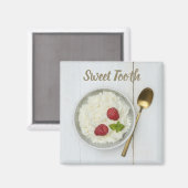 Aimant Pudding de riz à dents sucrées avec dessert de fra (Recto/Verso)
