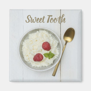 Aimant Pudding de riz à dents sucrées avec dessert de fra