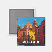 Aimant Puebla Mexico Travel (Recto/Verso)