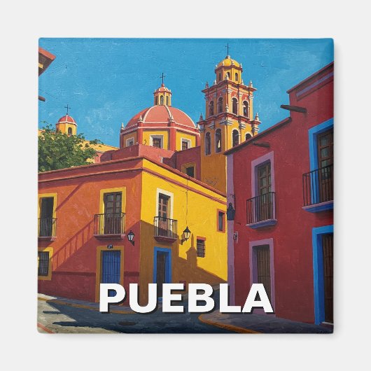 Aimant Puebla Mexico Travel (Devant)