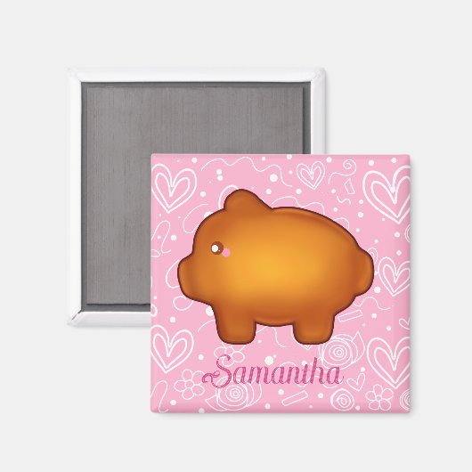 Aimant Puerquito De Piloncillo Pan Dulce (Recto/Verso)