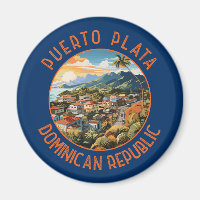 Puerto Plata République Dominicaine Sunset Retro