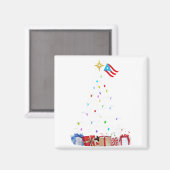 Aimant Puerto Rican Christmas Tree Lights Food Traditions (Recto/Verso)