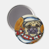 Aimant Pug Chef (Recto/Verso)