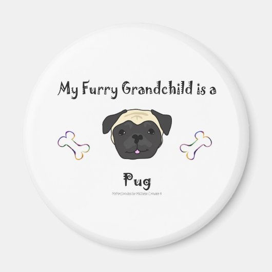 Aimant PugFawn (Devant)