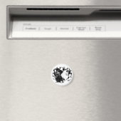 Aimant Pugs Calmes sur le Réfrigérateur (In Situ (Lave-vaisselle))