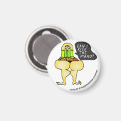 Aimant Puis-je frapper l'aimant du piano (Recto/Verso)