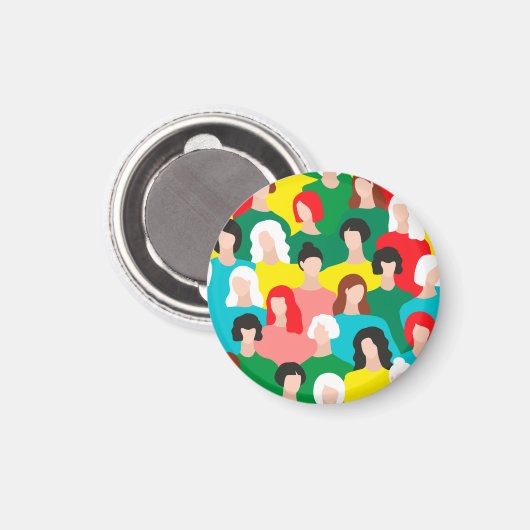 Aimant Puissance des filles (Recto/Verso)