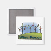 Aimant Puissance éolienne (Recto/Verso)