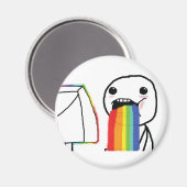 Aimant Puking Rainbows (Recto/Verso)