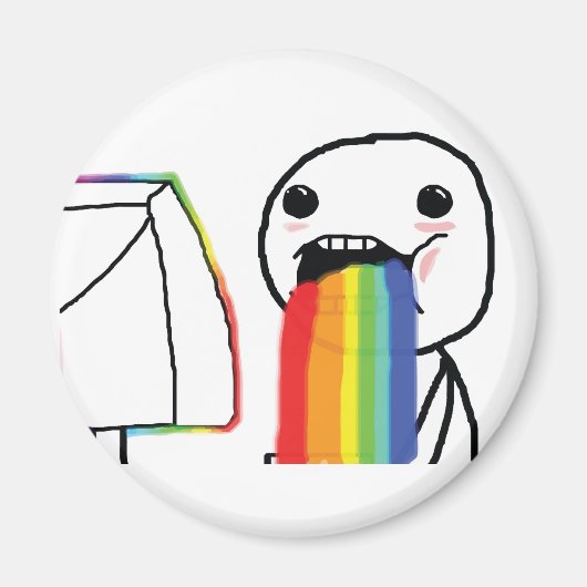 Aimant Puking Rainbows (Devant)