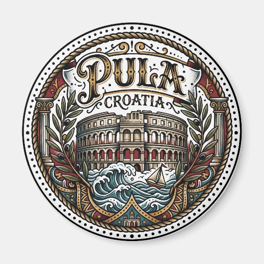Aimant Pula Croatie (Devant)