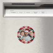 Aimant Pull de Noël moche rouge et vert (In Situ (Lave-vaisselle))