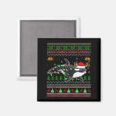 Aimant Pulls de Noël laids de baleine orque Santa Anima (Recto/Verso)