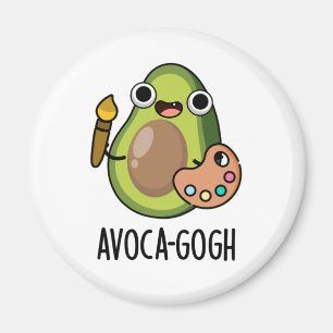 Aimant Pun Artiste Avoca-gogh Funny Avocado