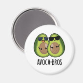 Aimant Pun Avoca-bros amusant Avocado (Recto/Verso)
