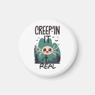 Aimant Pun de l'araignée de Halloween Kawaii