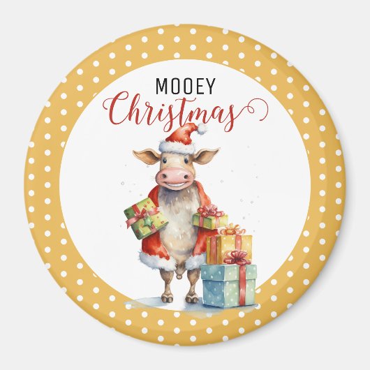 Aimant Pun de vache de Noël (Devant)