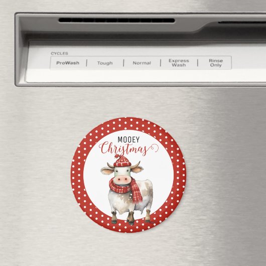 Aimant Pun de vache de Noël (In Situ (Lave-vaisselle))