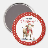 Aimant Pun de vache de Noël (Recto/Verso)