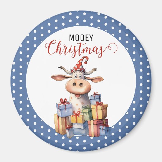 Aimant Pun de vache de Noël (Devant)