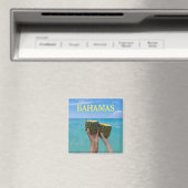 Aimant punch au rhum d'ananas sur la plage, Bahamas (In Situ (Lave-vaisselle))