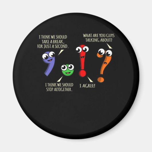 Aimant Punctuation Marks English Language Teacher (Devant)