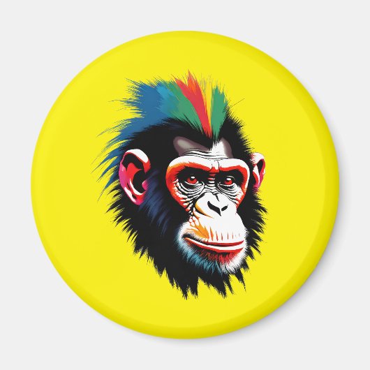 Aimant Punk Chimp (Devant)