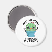 Aimant Puns Cactus Pricket Mon Fancy Plante Pun (Recto/Verso)