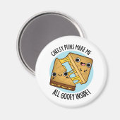 Aimant Puns Cheesy Me Faire Gooey À L'Intérieur De Pun De (Recto/Verso)