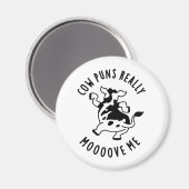 Aimant Puns De Vache Vraiment Mooooooooooooooooook Moi Dr (Recto/Verso)