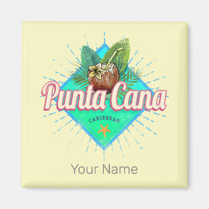 Aimant Punta Cana Caraïbes République Dominicaine Retro