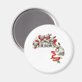 Aimant Pups dalmate de vacances (Recto/Verso)