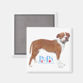 Aimant PUPs Sauve Pit Bull (Recto/Verso)